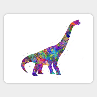 Brachiosaurus dinosaur watercolor Sticker